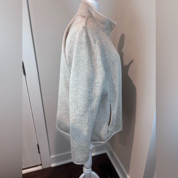 Faded Glory Sherpa Lined Full Zip Jacket Women’s Plus 3X (22W/24W) Oatmeal Beige - Picture 9 of 15